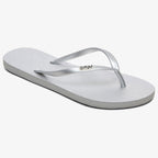 Roxy Viva IV Flip Flops - Metallic Silver