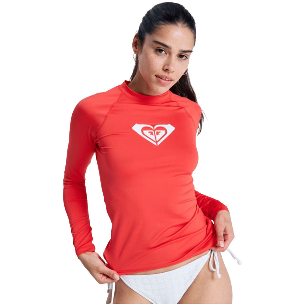 Roxy Whole Hearted Longsleeve Rash Vest Hibiscus