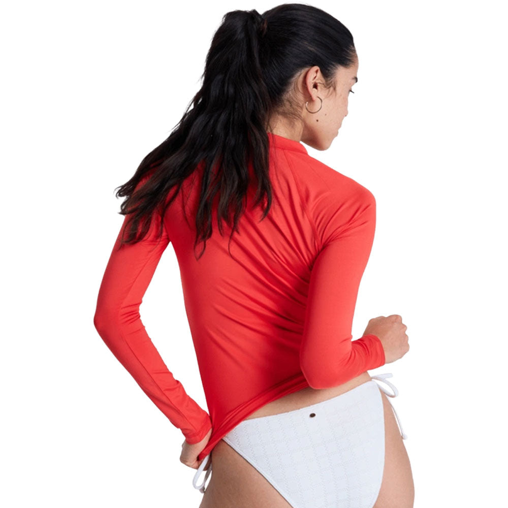 Roxy Whole Hearted Longsleeve Rash Vest Hibiscus