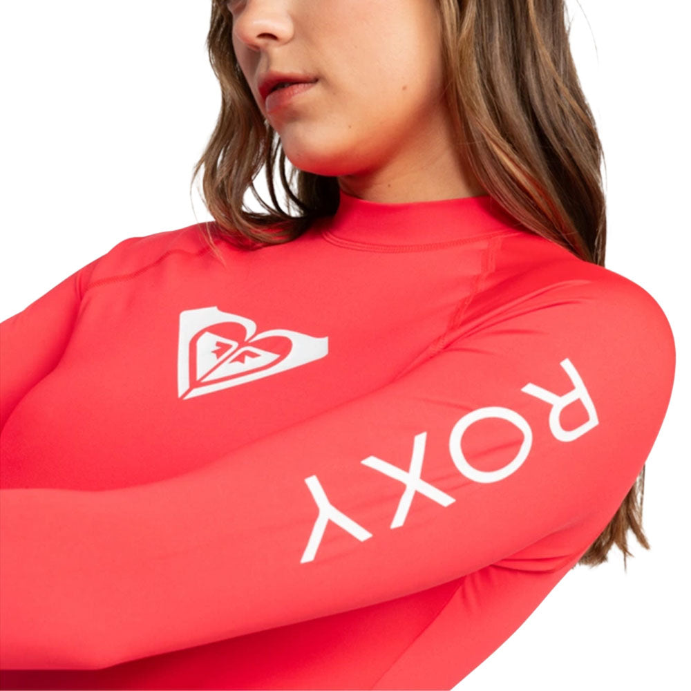 Roxy Whole Hearted Longsleeve Rash Vest Hibiscus
