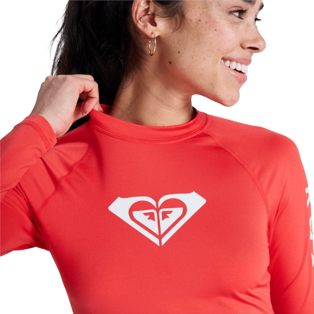 Roxy Whole Hearted Longsleeve Rash Vest Hibiscus