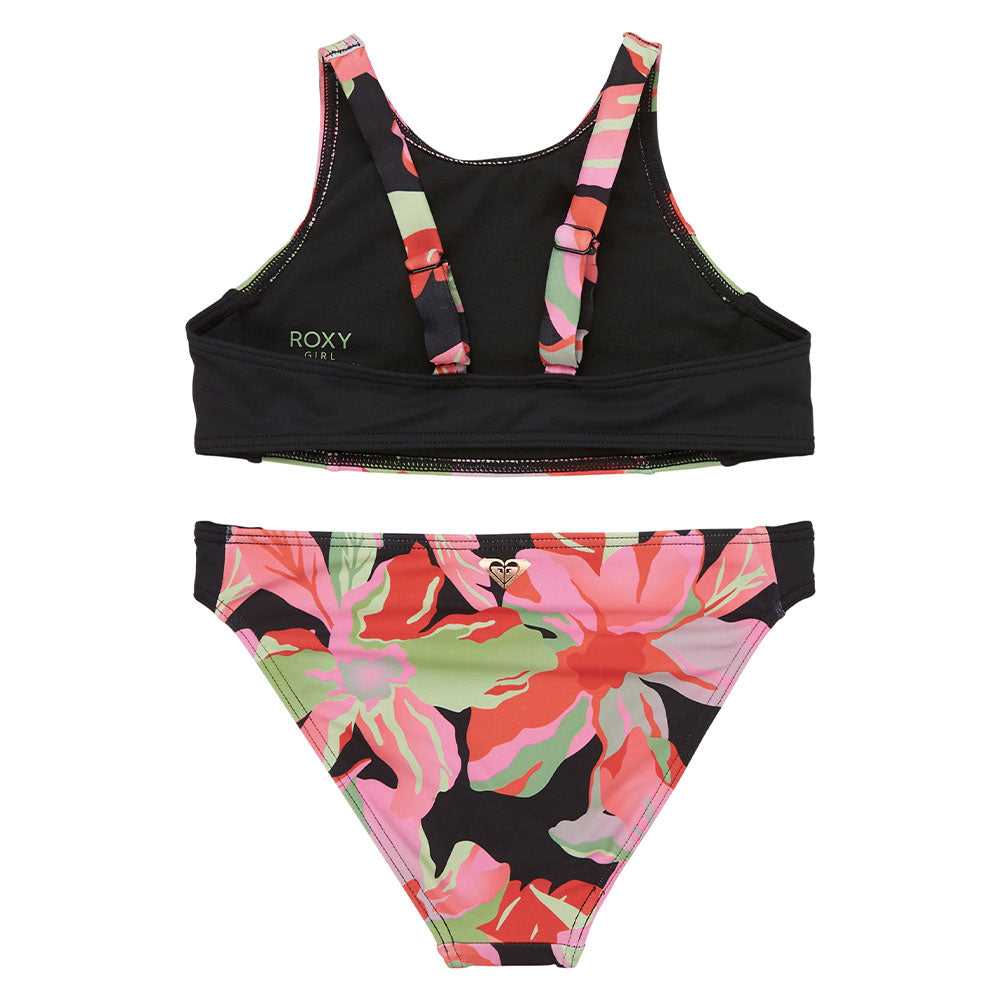 Roxy Girls Active Crop Top Set Bikini