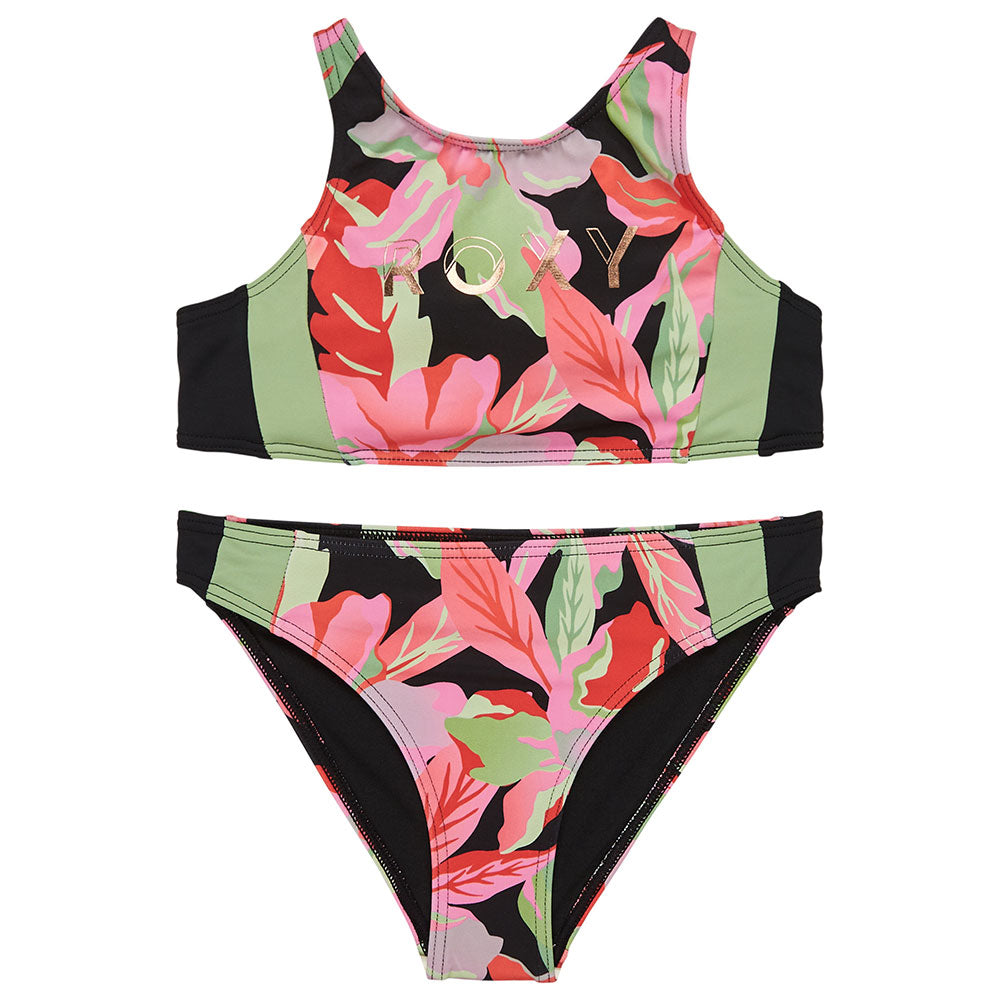Roxy Girls Active Crop Top Set Bikini