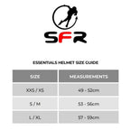 helmet size chart ls2 SFR Essentials Helmet Matt Blue – Ocean Sports Boardridersguide