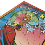 Retro gift card Sand Surf Art sufing surfer