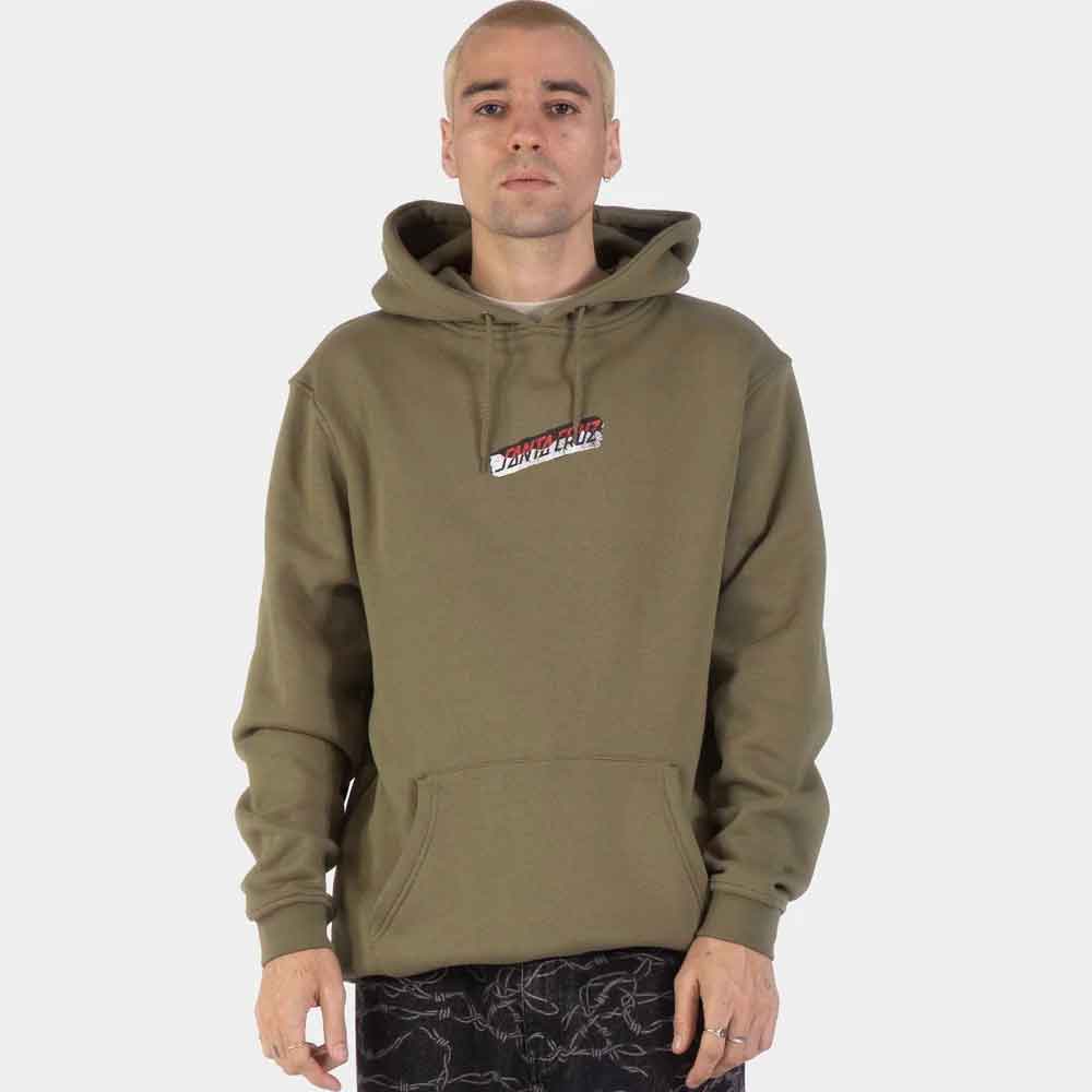 Santa Cruz Damaged Hand Hoody  Olive