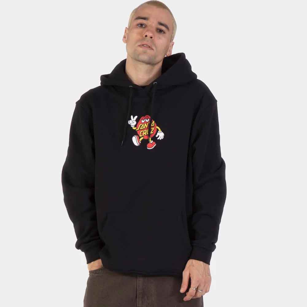 Santa Cruz Dot Guy Front Hoody  Black