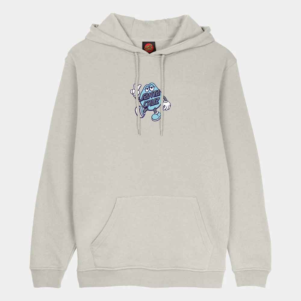 Santa Cruz Dot Guy Front Hoody  Grey