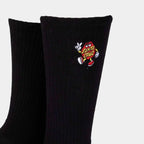 Santa Cruz Dot Guy Sock  Black