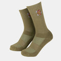 Santa Cruz Dot Guy Sock  Olive