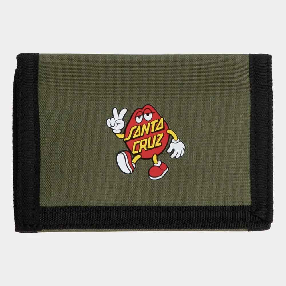 Santa Cruz Dot Guy Wallet  Olive