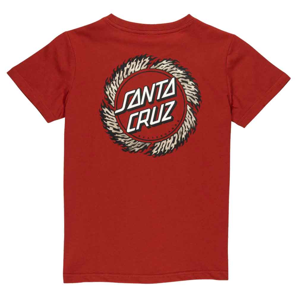 Santa Cruz Kids Flame Ringed Dot T-Shirt