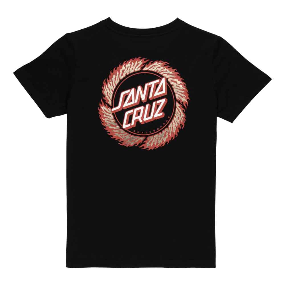 Santa Cruz Kids Flame Ringed Dot T-Shirt