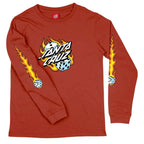 Santa Cruz Kids Flaming Dice Dot Longsleeve