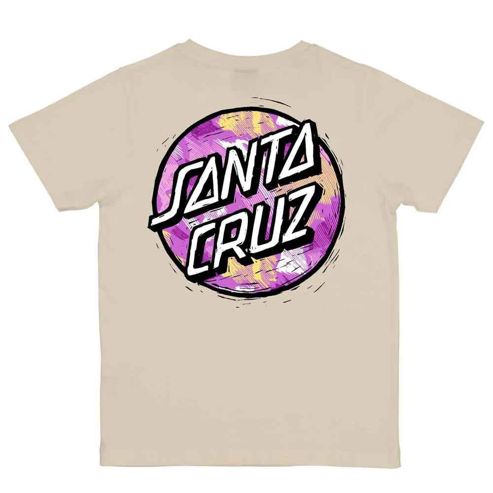 Santa Cruz Kids Stamped Opus Camo T-Shirt Chalk