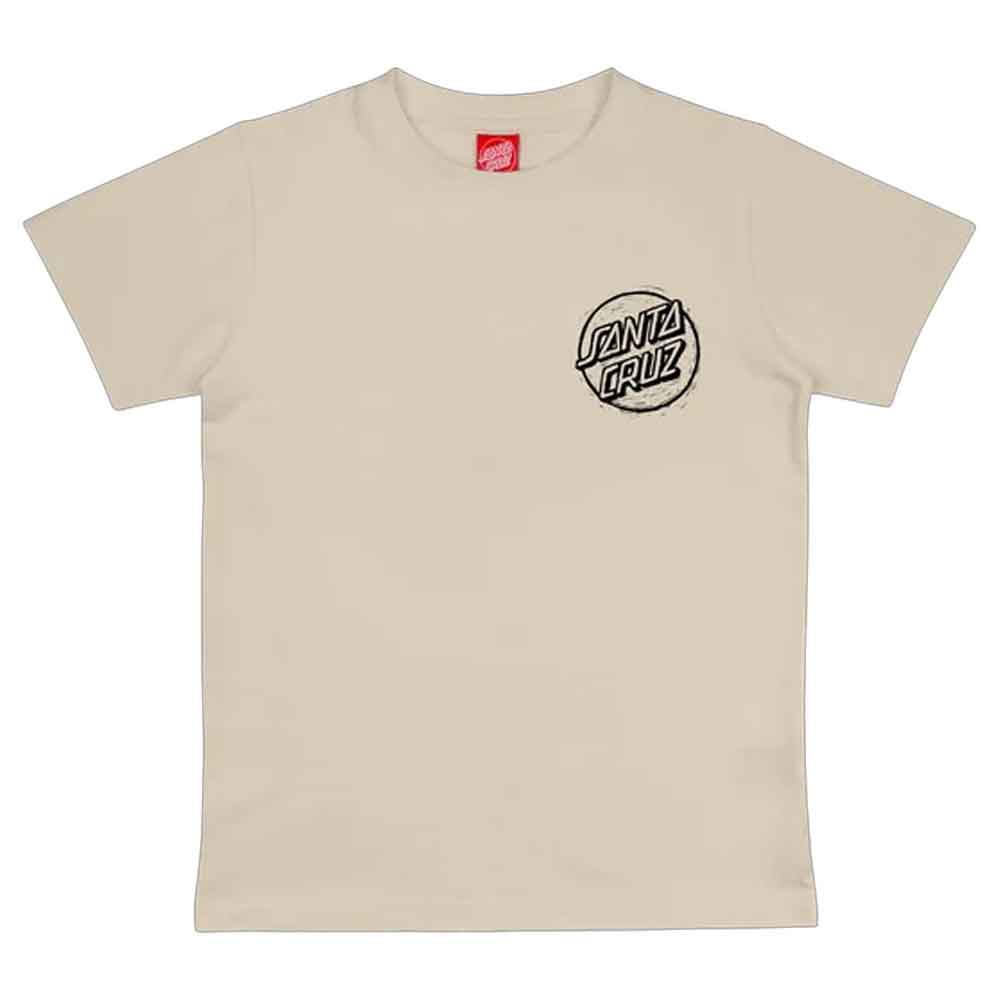 Santa Cruz Kids Stamped Opus Camo T-Shirt Chalk