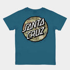 Santa Cruz Kids Stamped Opus Camo T-Shirt Teal