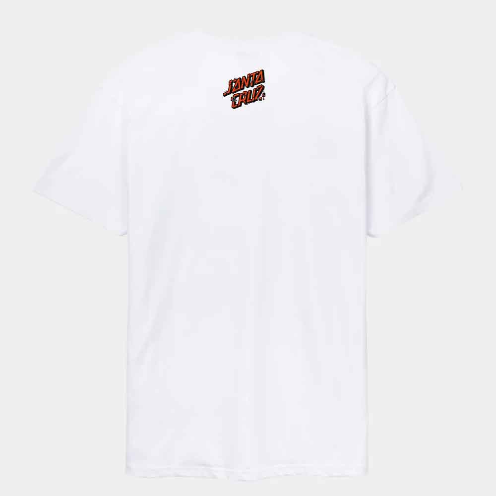Santa Cruz Roskopp Screaming Five Front T-Shirt White