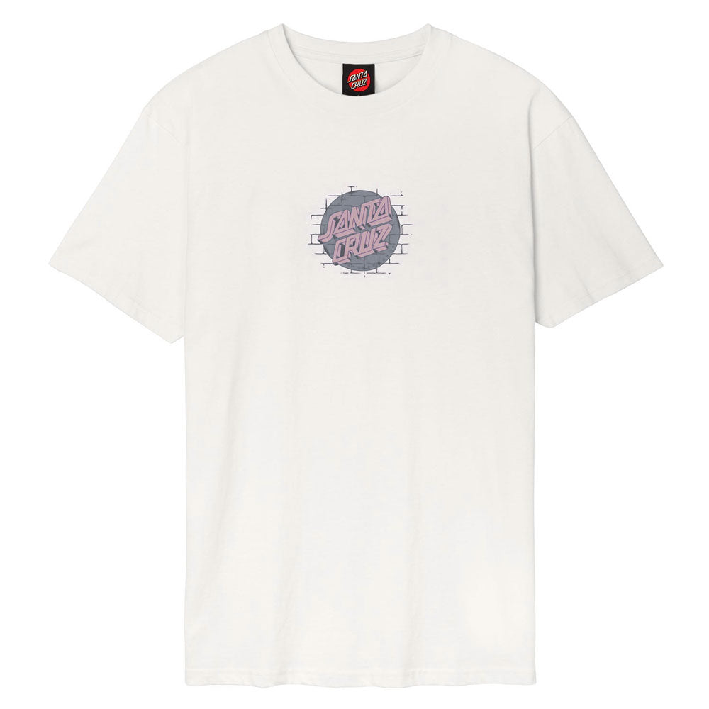 Santa Cruz Scrawl Brick Dot Front  T Shirt