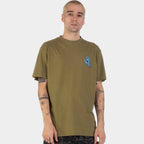 Santa Cruz Screaming Hand Chest T Shirt  Olive