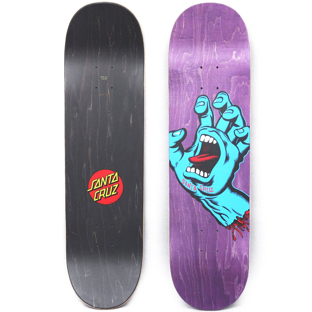 Santa Cruz Screaming Hand 8.375" Deck Purple