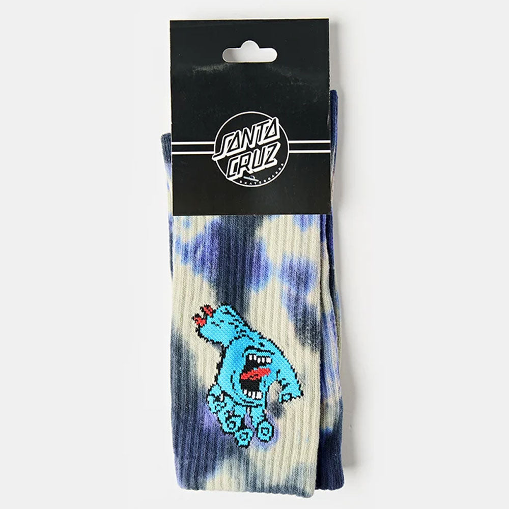 Santa Cruz Screaming Hand Tie Dye Sock
