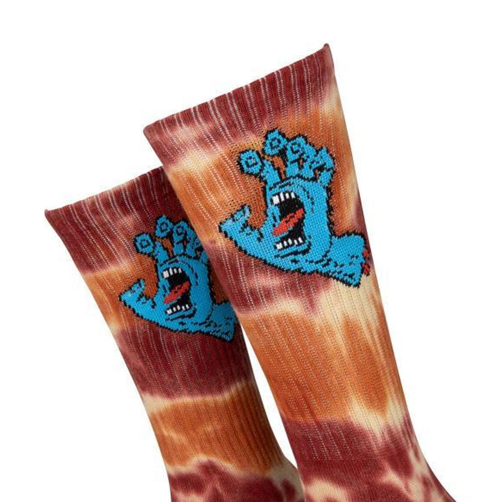 Santa Cruz Screaming Hand Tie Dye Socks