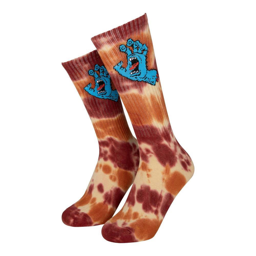 Santa Cruz Screaming Hand Tie Dye Socks