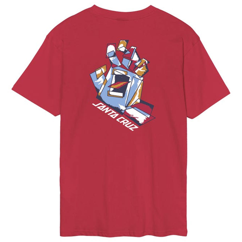 Santa Cruz Screaming Scratched Hand Strip T Shirt