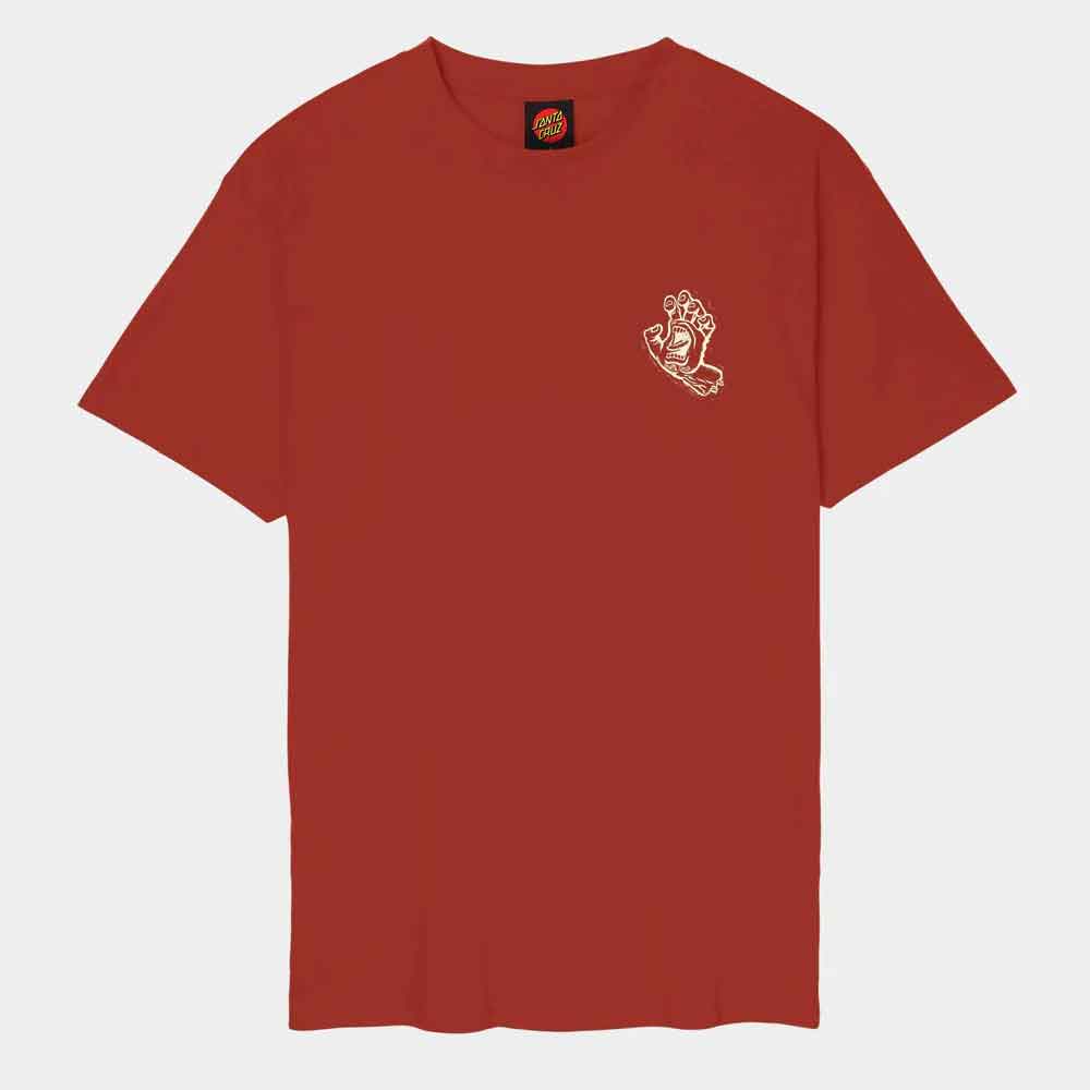 Santa Cruz Stamped Screaming Hand T-Shirt Ketchup