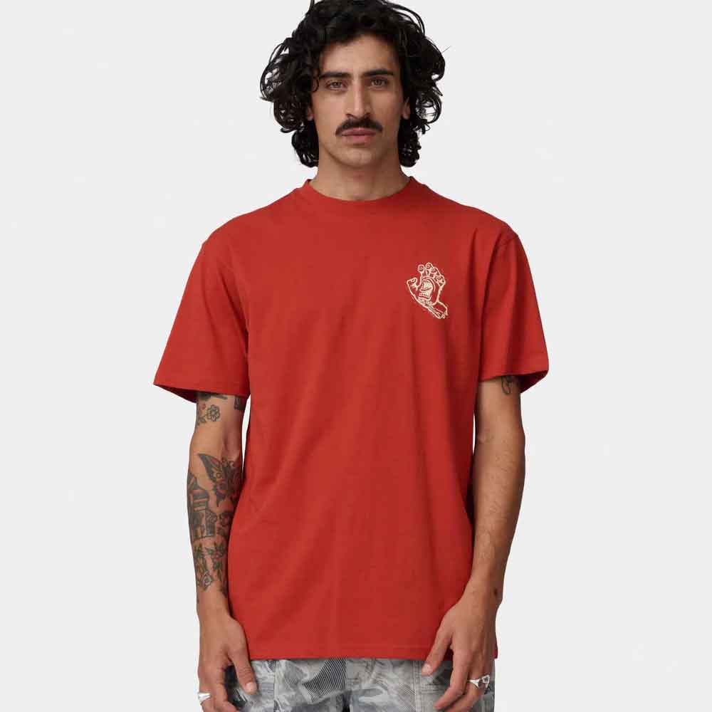 Santa Cruz Stamped Screaming Hand T-Shirt Ketchup