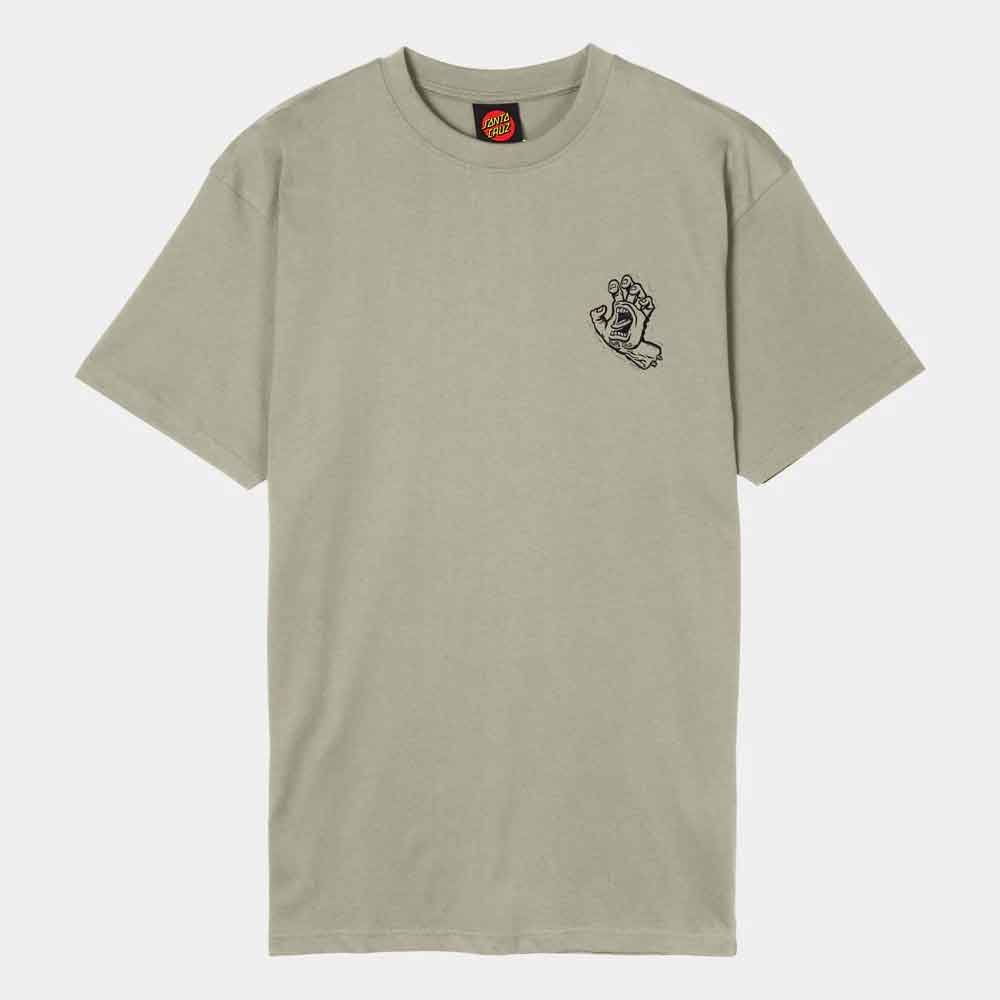 Santa Cruz Stamped Screaming Hand T-Shirt Stone