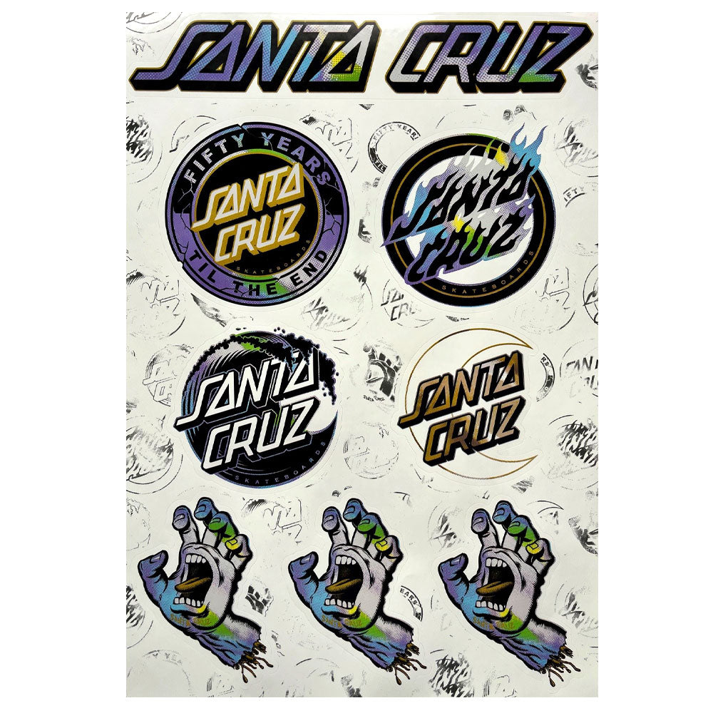 Santa Cruz 50 Years Sticker Sheet