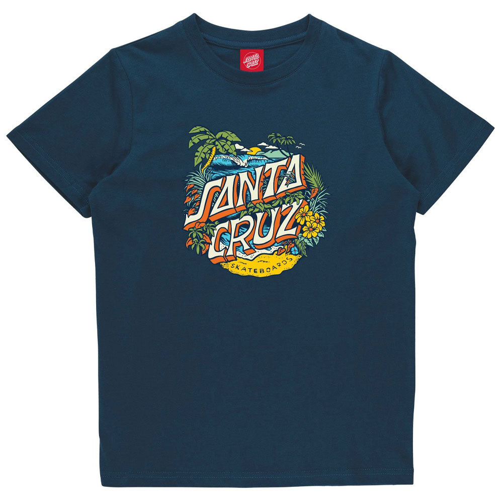 Santa Cruz Youth Aloha Dot Front T-Shirt
