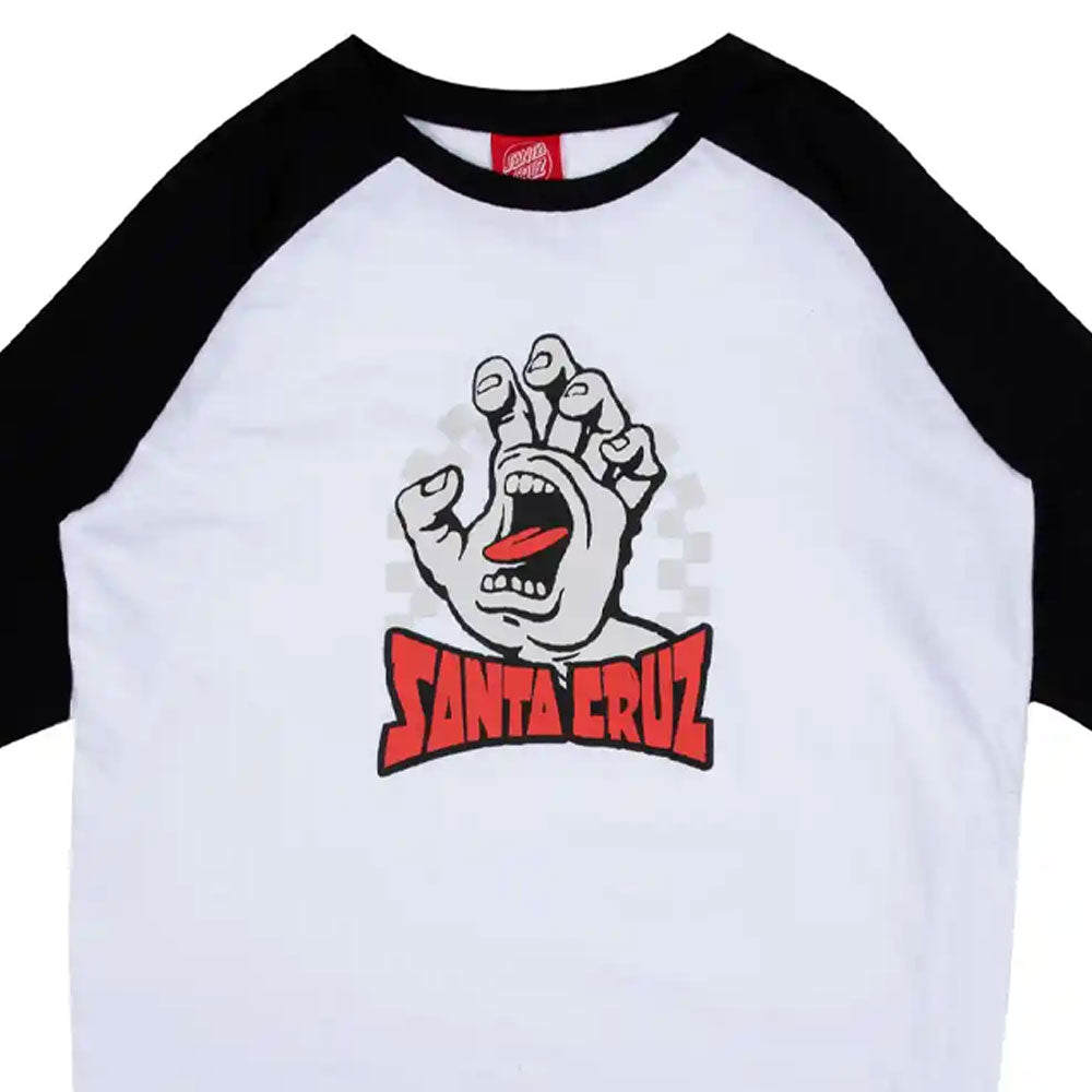 Santa Cruz Youth Check Gateway Hand Front Long Sleeve T-Shirt