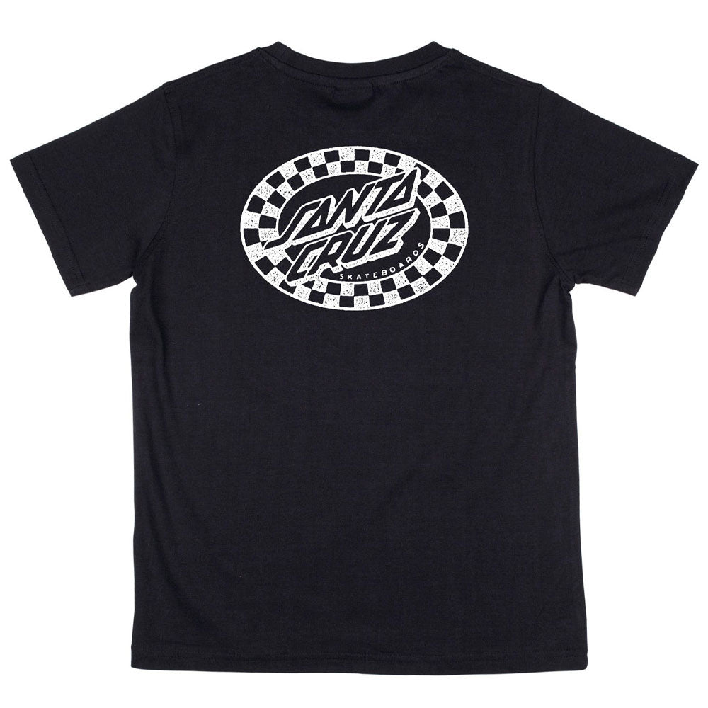 Santa Cruz Youth Check Oval Mono T-Shirt
