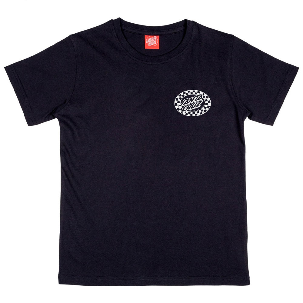 Santa Cruz Youth Check Oval Mono T-Shirt