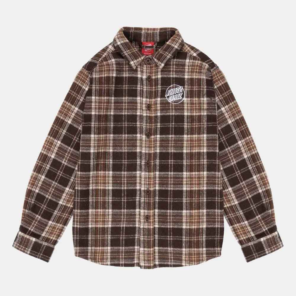 Santa Cruz Youth Chopper Longsleeve Shirt  Brown