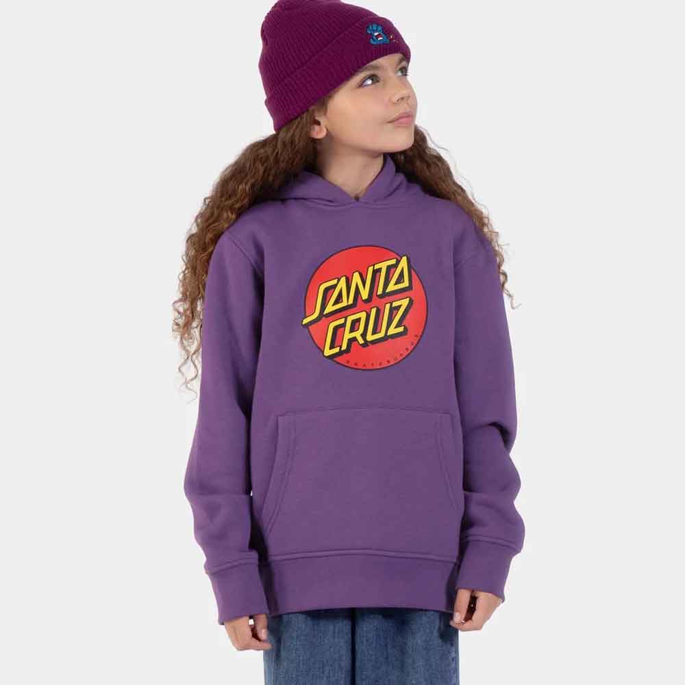 Santa Cruz Youth Classic Dot Hoody  Purple
