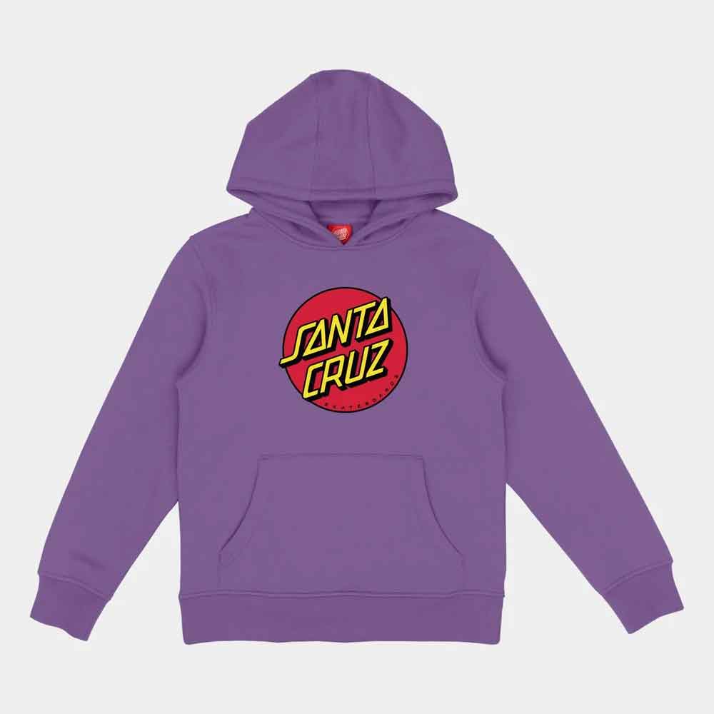 Santa Cruz Youth Classic Dot Hoody  Purple
