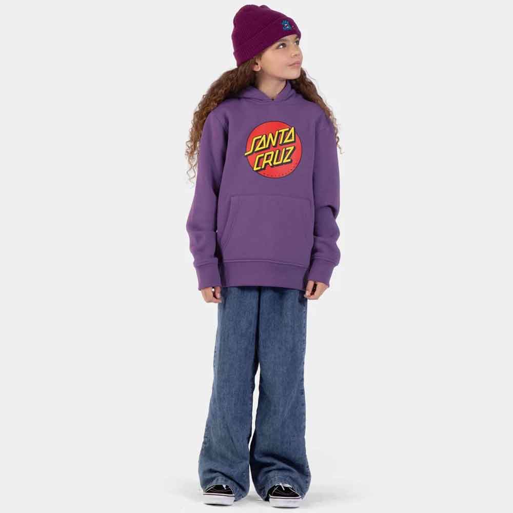 Santa Cruz Youth Classic Dot Hoody  Purple