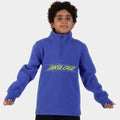 Santa Cruz Youth Classic Fade 1/4 Zip Crew  Sapphire