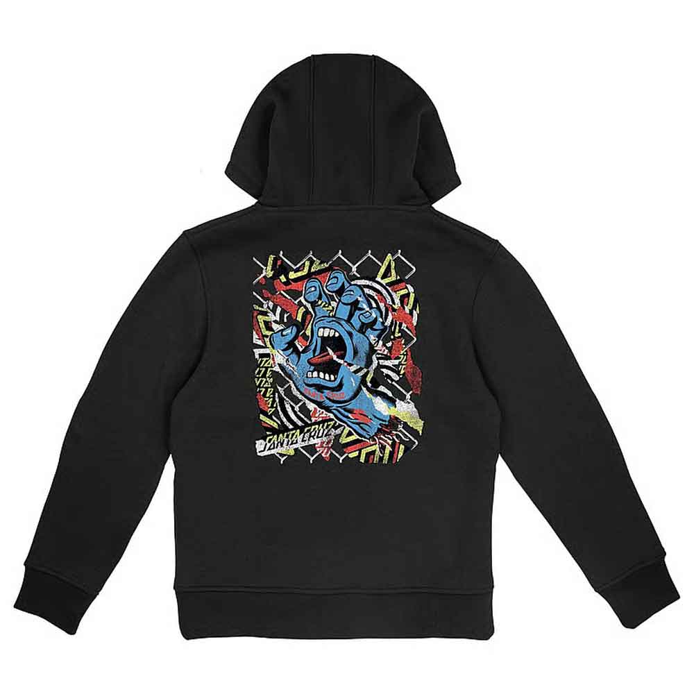 Santa Cruz Youth Damaged Hand Hoody Black