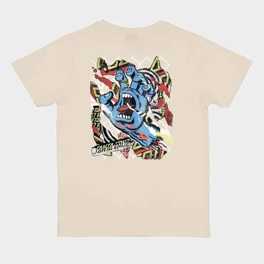 Santa Cruz Youth Damaged Hand T Shirt  Wax