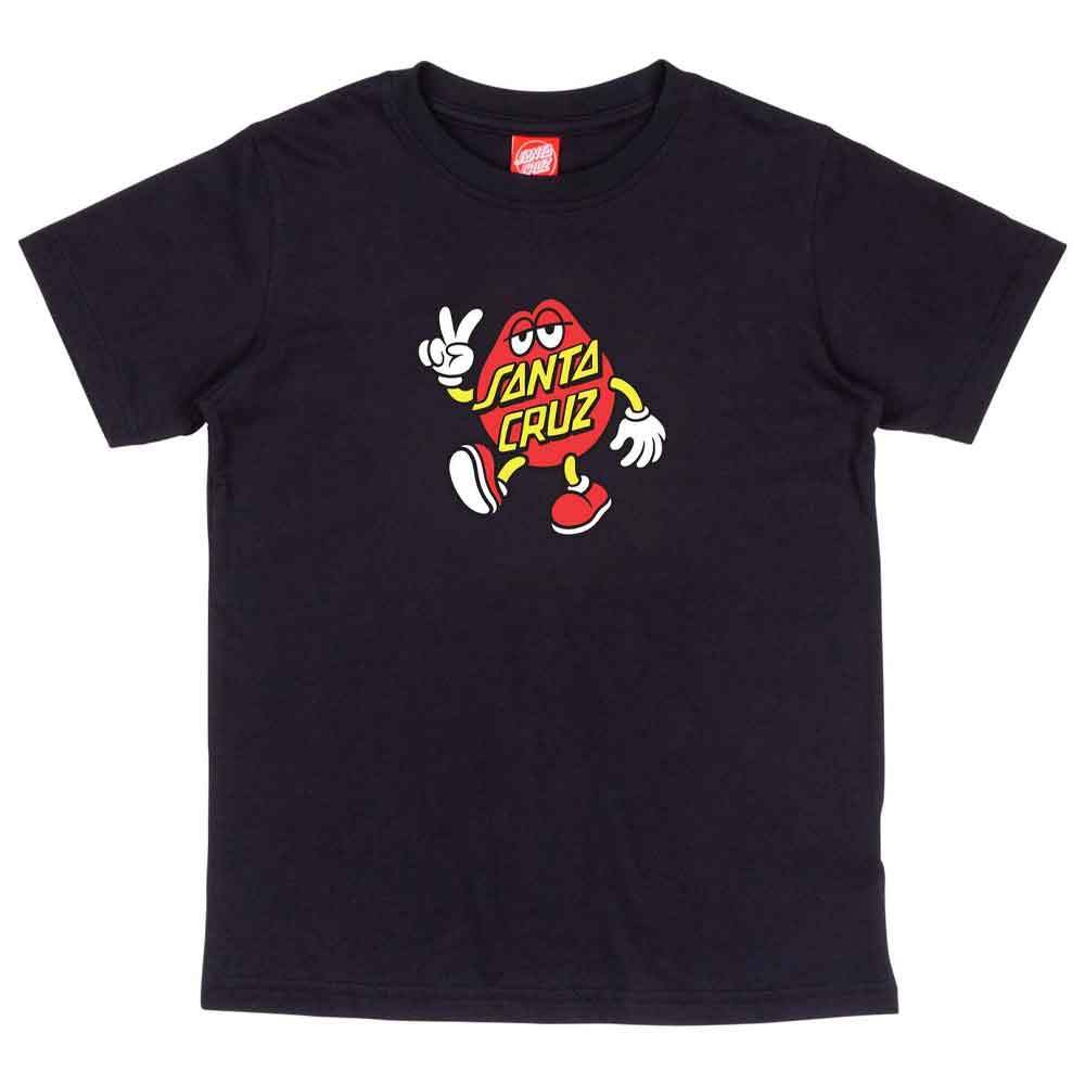 Santa Cruz Youth Dot Guy TTE T Shirt  Black