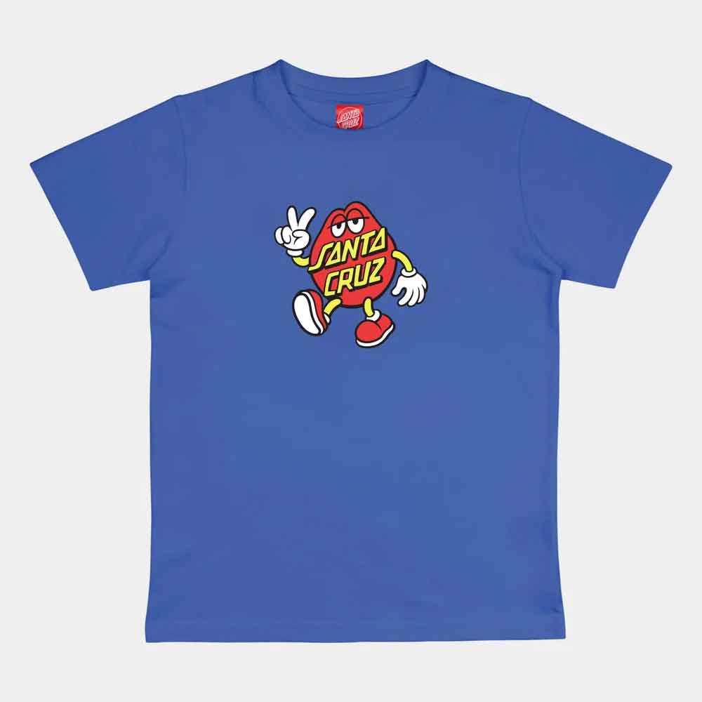 Santa Cruz Youth Dot Guy TTE T Shirt  Sapphire