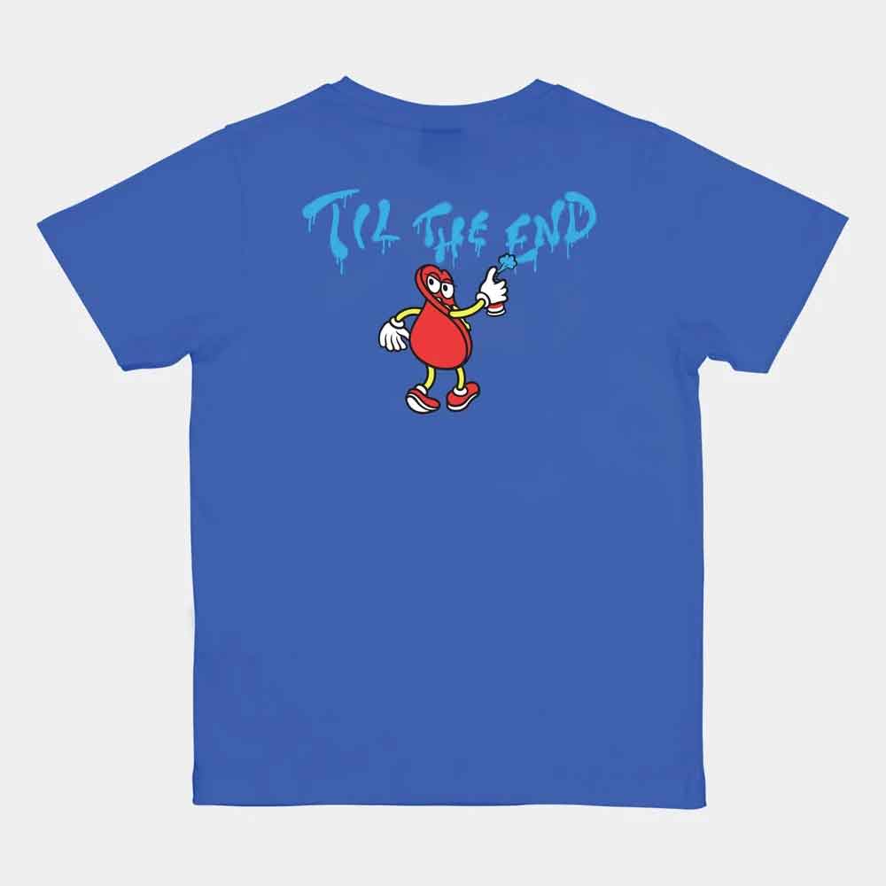 Santa Cruz Youth Dot Guy TTE T Shirt  Sapphire