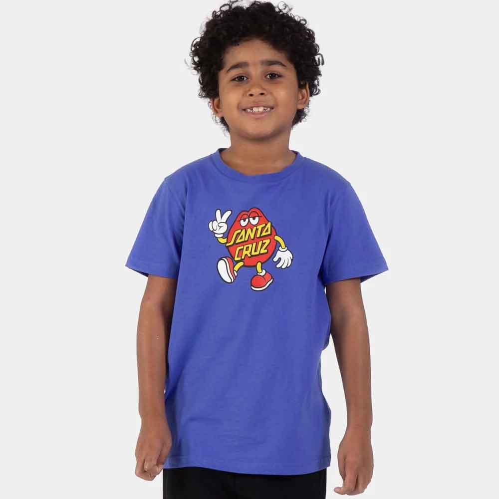 Santa Cruz Youth Dot Guy TTE T Shirt  Sapphire