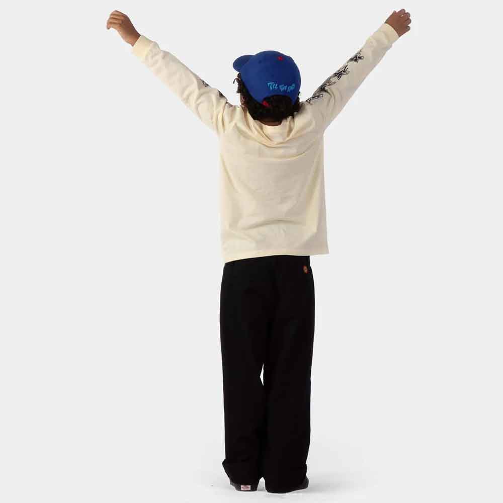 Santa Cruz Youth Pay Off Strip LS T Shirt  Wax
