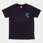 Santa Cruz Youth Screaming Hand Chest T Shirt  Black